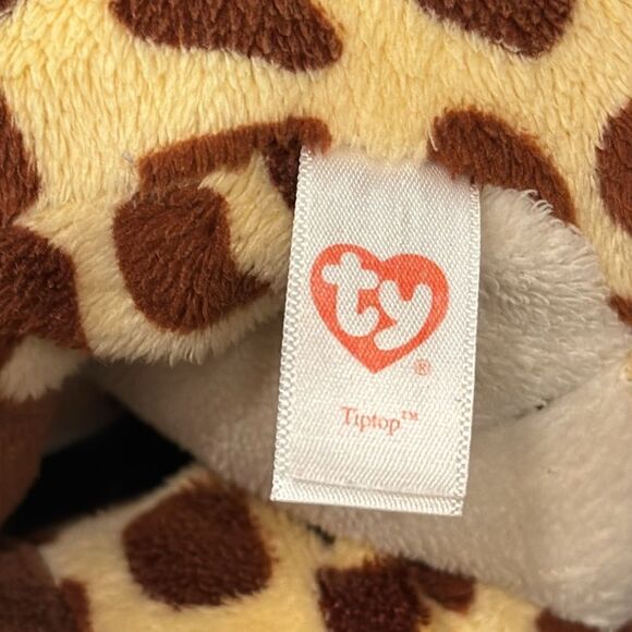 TY Pluffies “Tiptop” the Giraffe Plush (9.5 inch) without ear tag - Picture 7 of 8
